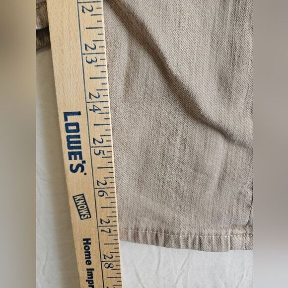 AG Adriano Goldschmied Jeans Womens 28R (30x27.5) Tan Stevie Ankle Slim Soft GUC - Picture 7 of 11